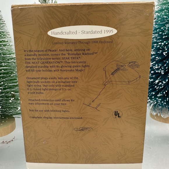 Hallmark Keepsake Ornament Star Trek Romulan Warbird Light Magic Christmas - Picture 3 of 11